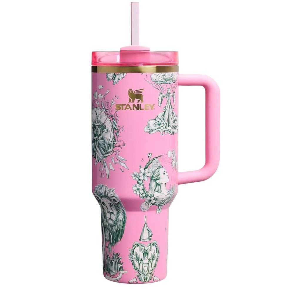 Stanley 40oz Quencher H2.0 OZian Reprise Pink Wicked Cup SOLD OUT Tumbler NEW